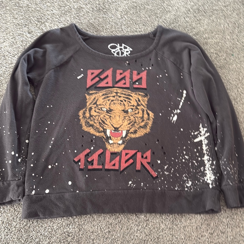 Chaser Brand Easy Tiger Vintage Sweatshirt Small